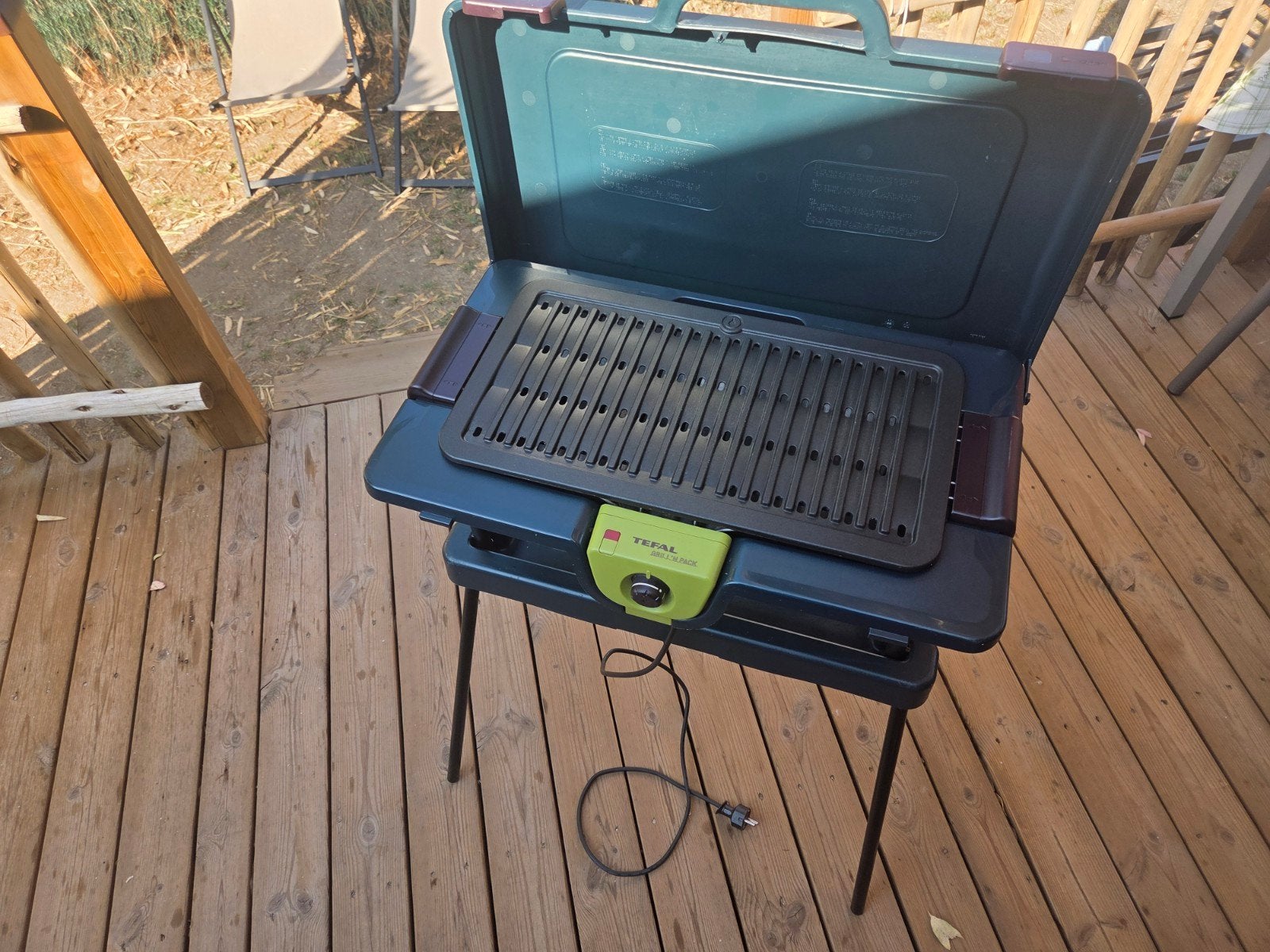 Tefal grill 'n pack elektrische barbecue 2300W, Ophalen, Gebruikt, Tefal