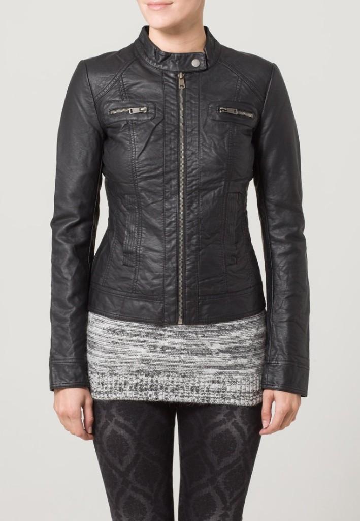 ONLY bandit biker jas bikerjack leren jas jack zwart 38, Maat 38/40 (M), Only, Zwart, Nieuw