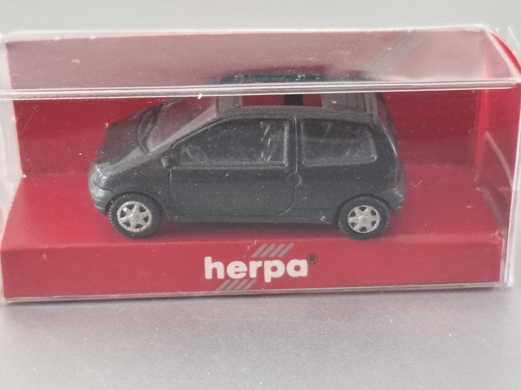 1:87 Renault Twingo zwart met open dak Herpa in OVP € 6, Verzenden, Zo goed als nieuw, Auto, Herpa
