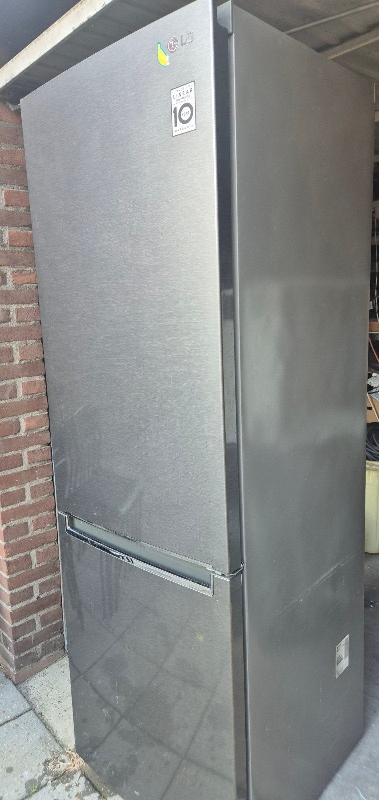 LG GBB61DSJZN Koel-vriescombinatie A++ dubbeldeurs, Witgoed en Apparatuur, Koelkasten en IJskasten, Gebruikt, 200 liter of meer