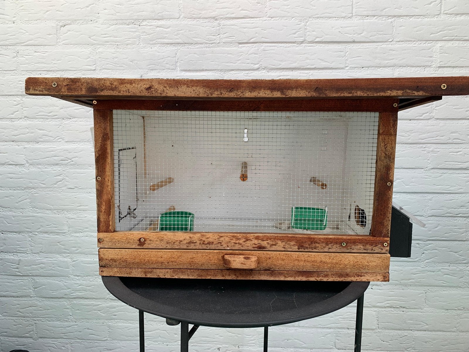 vogelkooi, Dieren en Toebehoren, Vogels | Hokken en Kooien, Ophalen, Zo goed als nieuw, Hout, Vogelkooi
