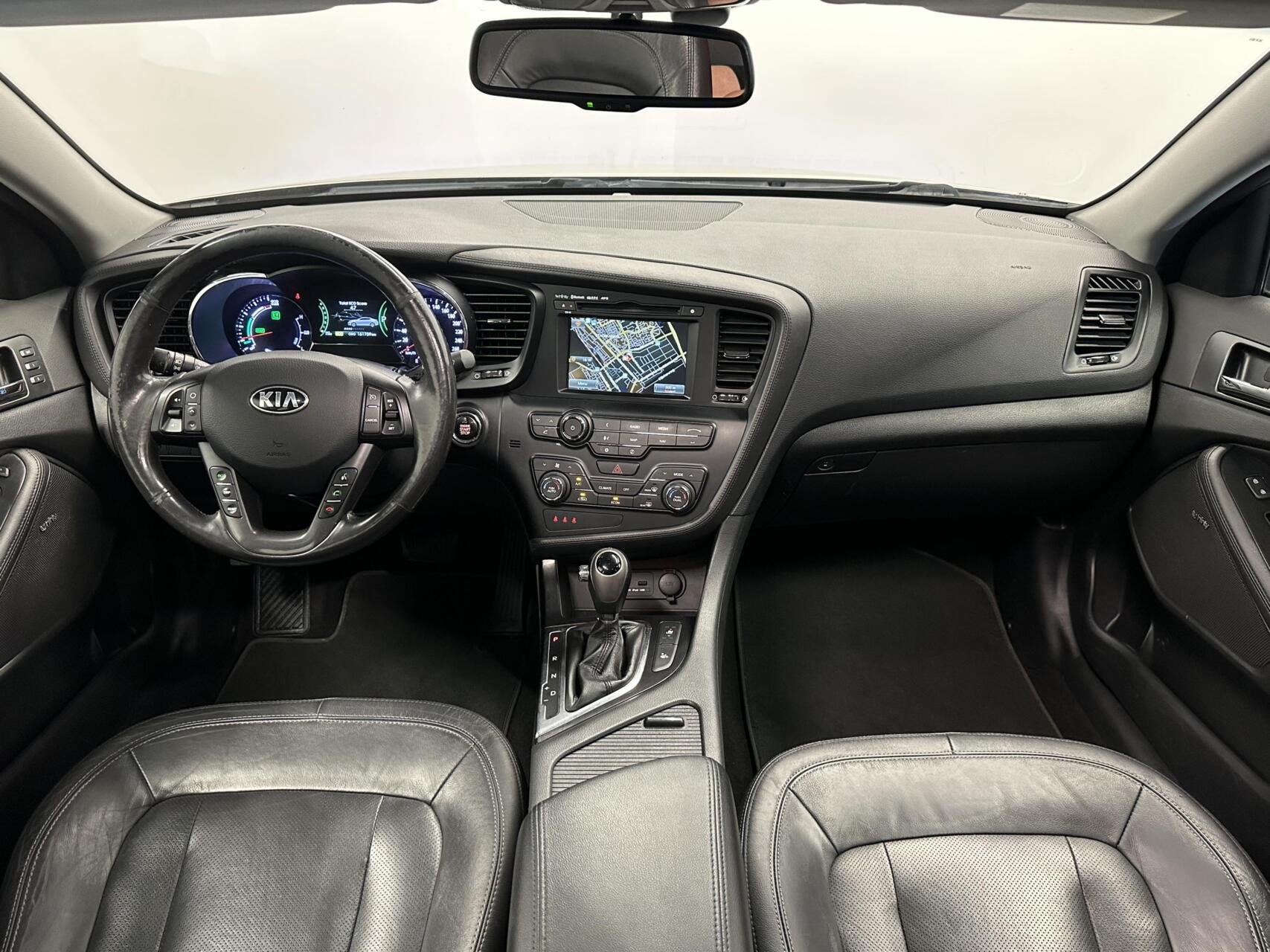 Kia Optima 2.0 CVVT Hybrid Super Pack PANO AUTOMAAT STOELVER, Auto's, Kia, Gebruikt, Zwart, 4 cilinders, Met garantie (alle)