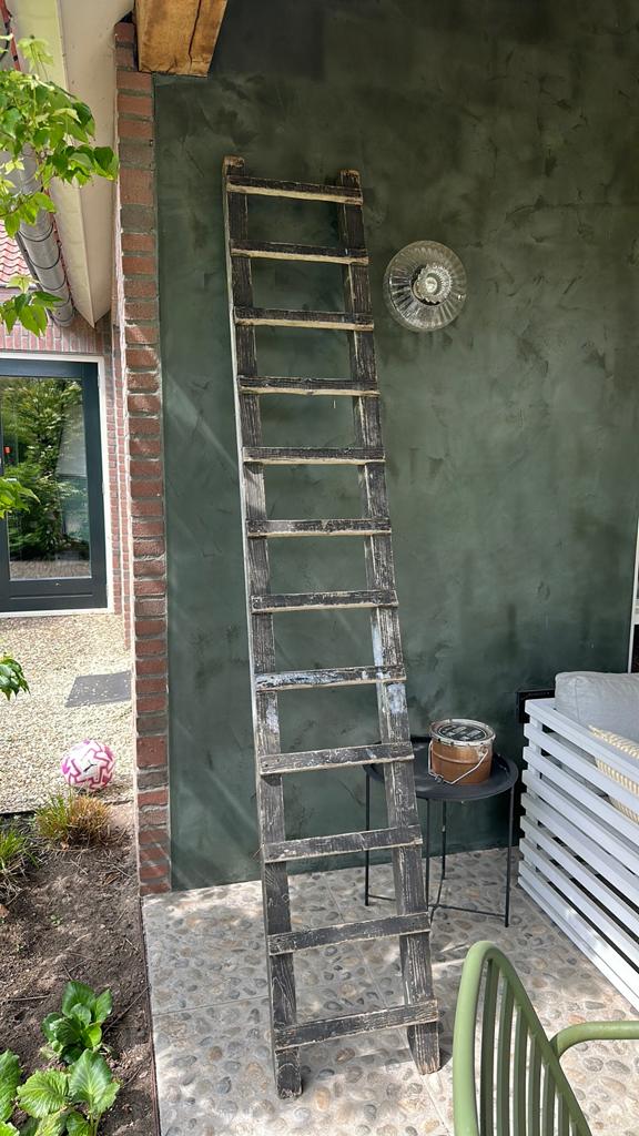 Vintage retro oude houten trap / ladder, Ophalen, Gebruikt, 2 tot 4 meter