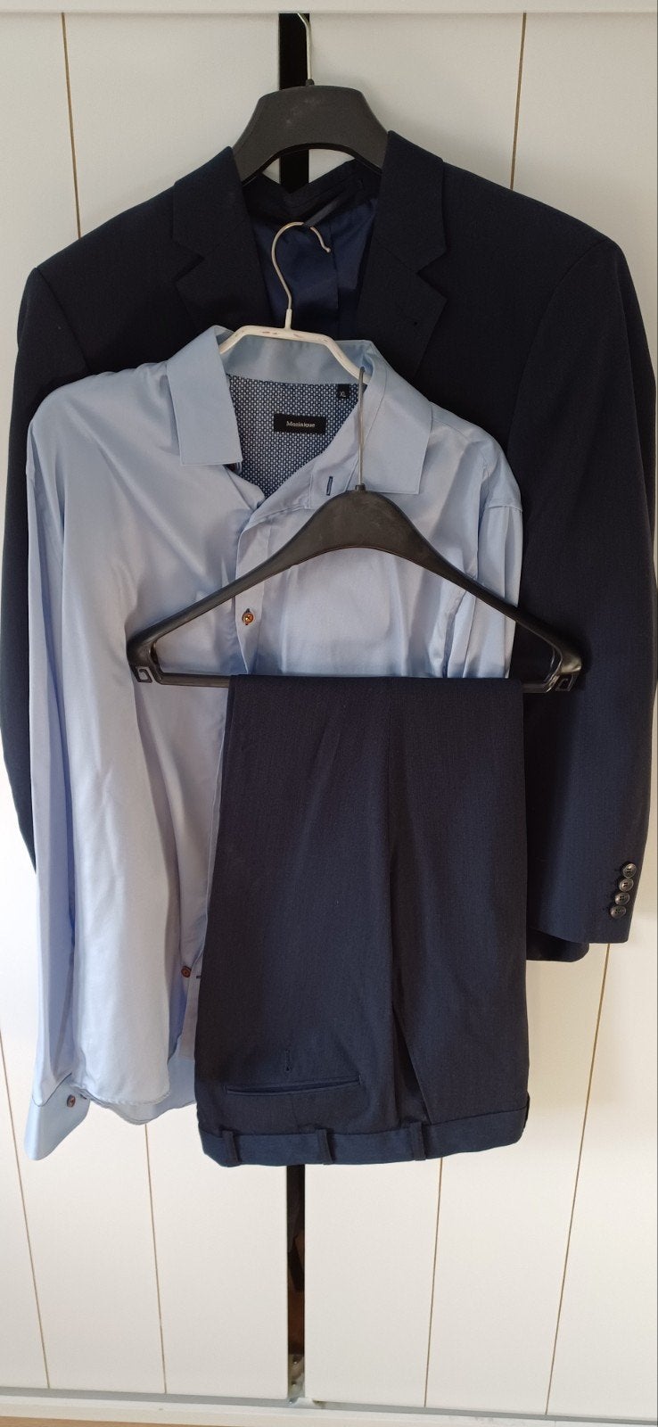 Kostuum / pak / trouw kleding blauw colbert, broek Canda C&A, Ophalen of Verzenden, Zo goed als nieuw, Canda, Maat 48/50 (M)