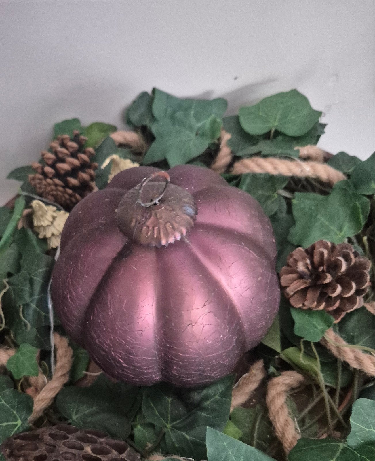 kerstbal/heksenbal paars groot, Ophalen of Verzenden