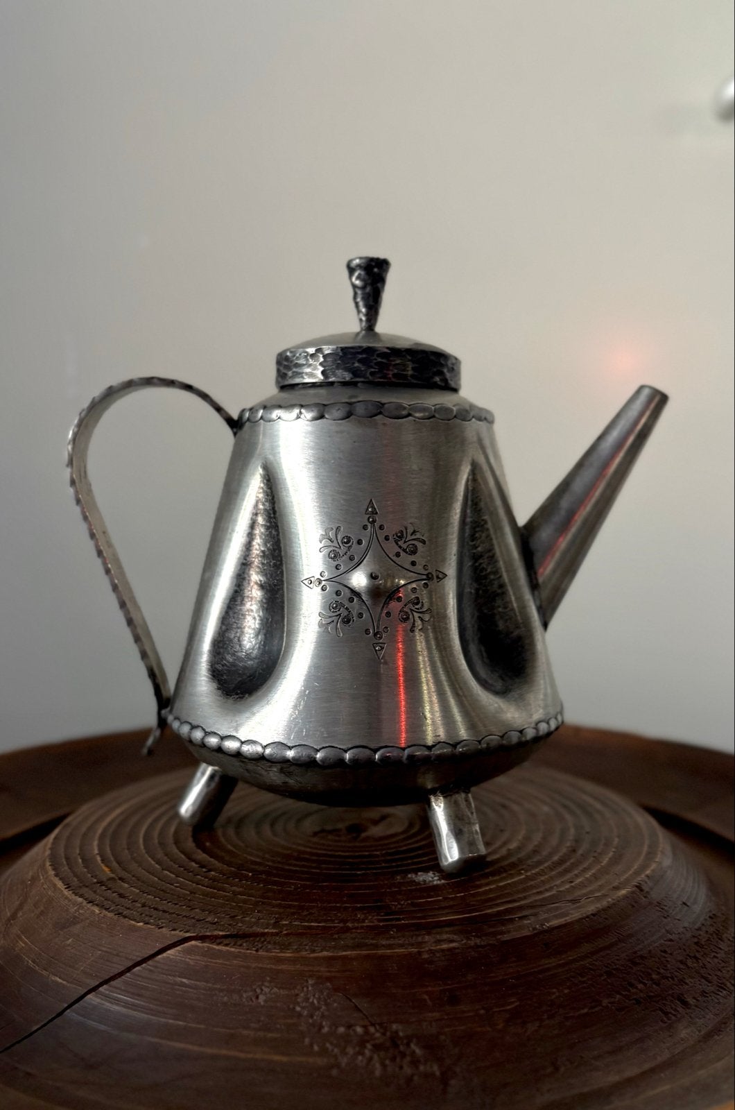 Antieke W. Olsen Handmade Noorwegen Zilveren Theepot, Ophalen of Verzenden