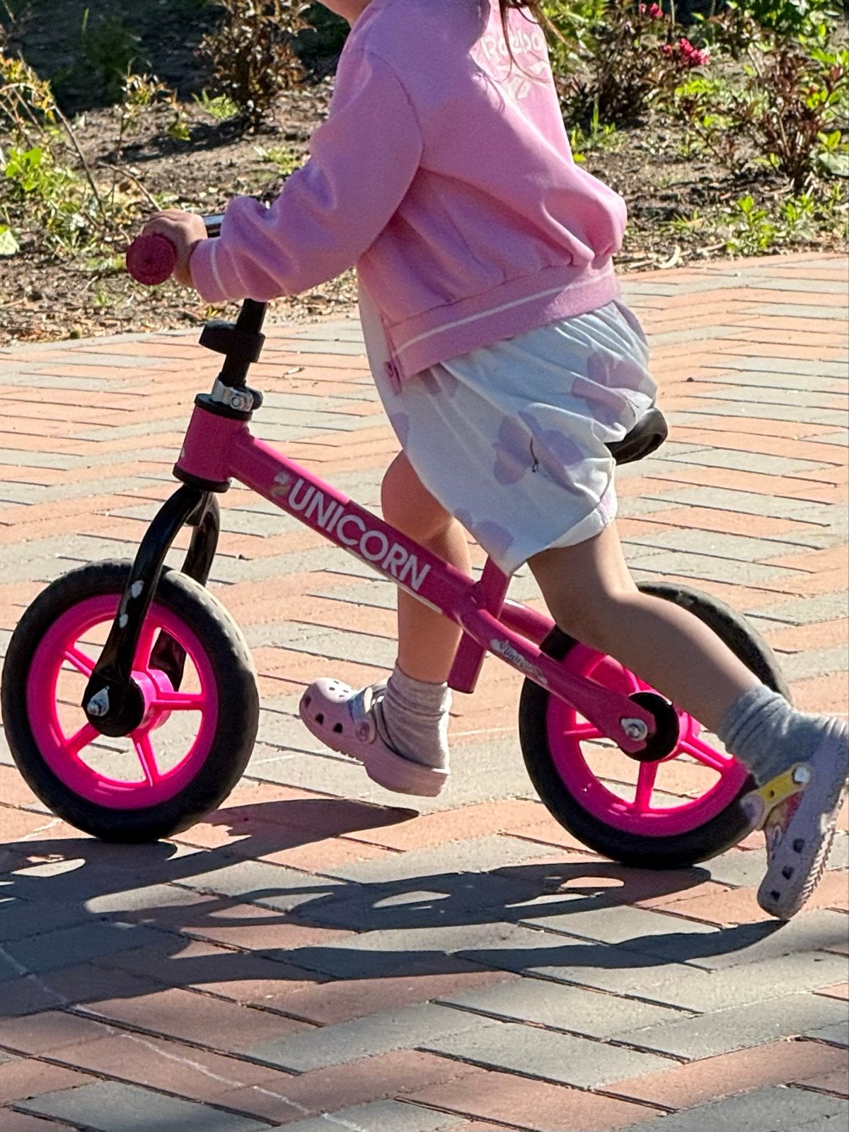10 inch Unicorn loopfiets - Roze kinderfiets