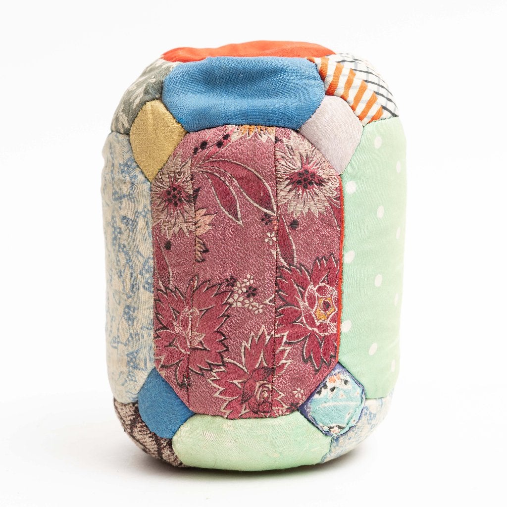 Japans Patchwork Stoffen Kussen Voetenkussen Nekkussen, Gebruikt, Meerkleurig, Ophalen of Verzenden, Sierkussen