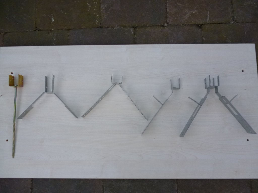 Universele ruiter steunen ruitersteun ondervorsten nokvorst, Doe-het-zelf en Verbouw, Ophalen, Nieuw, Overige metalen