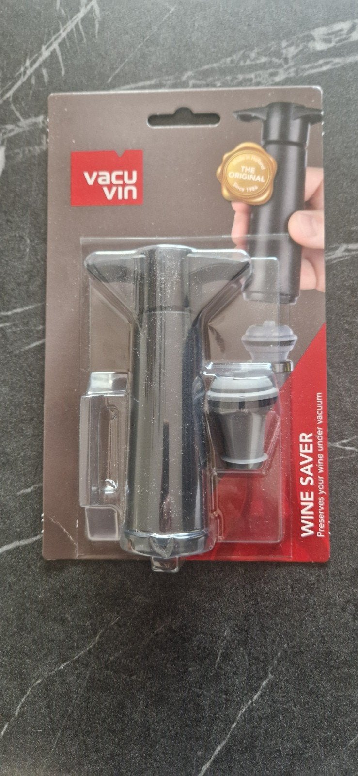 Vacu Vin Wine Saver - Houdt wijn langer vers, Overige typen, Verzenden, Kunststof, Nieuw
