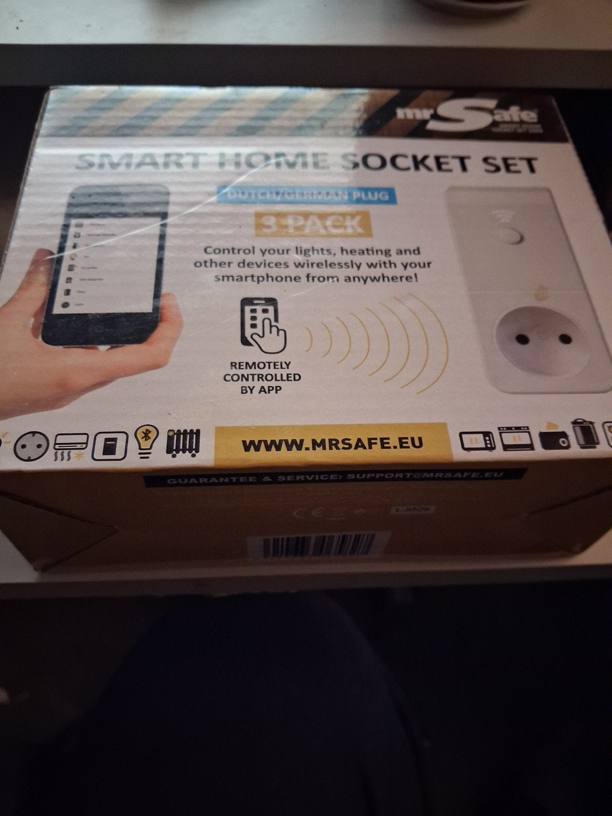 Mr. Safe Smart Home Socket Set - 3-pack, Ophalen of Verzenden, Nieuw