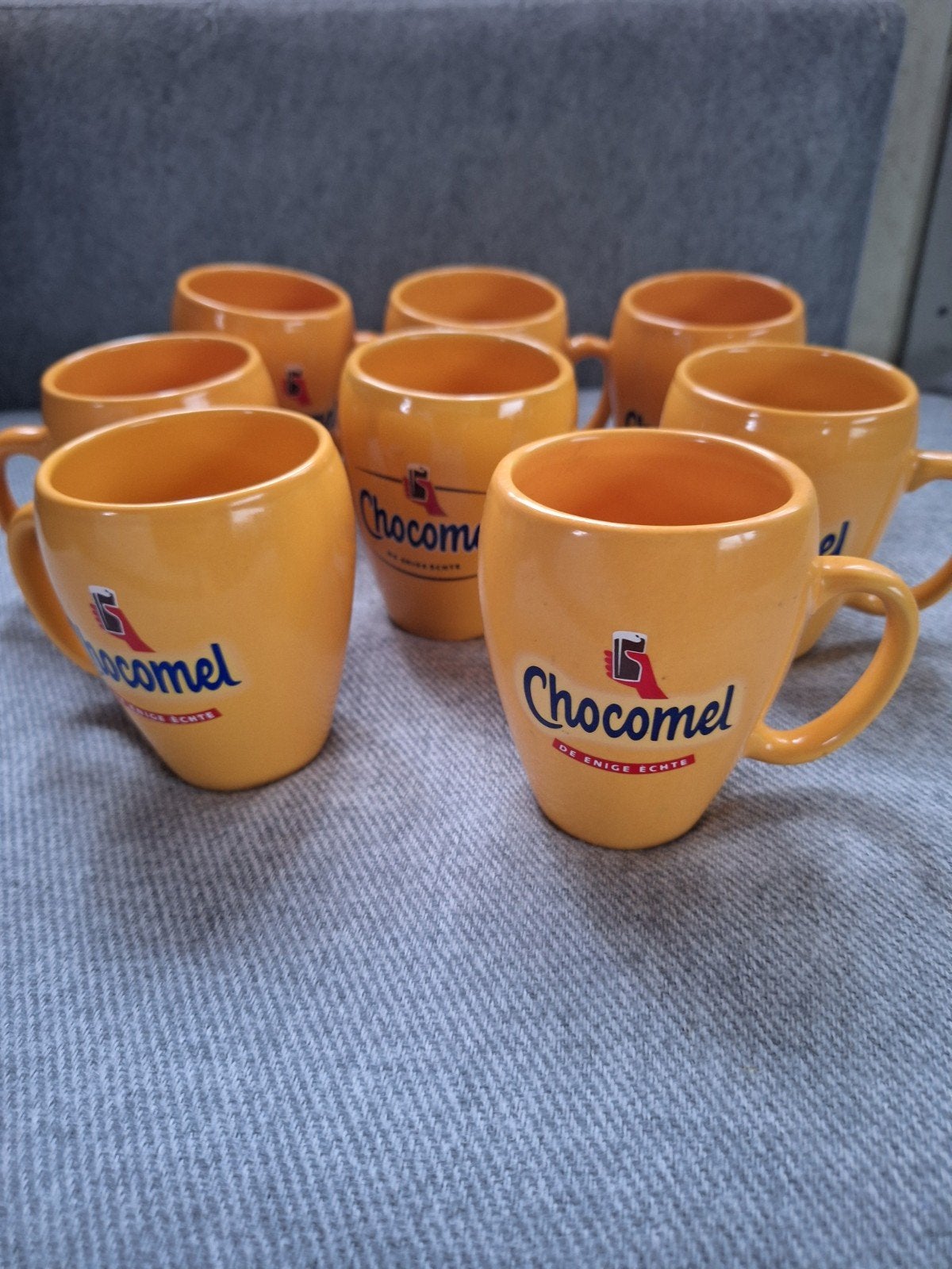 CHOCOMEL mokken 7 stuks, Ophalen of Verzenden, Zo goed als nieuw, Borrel- of Shotglas