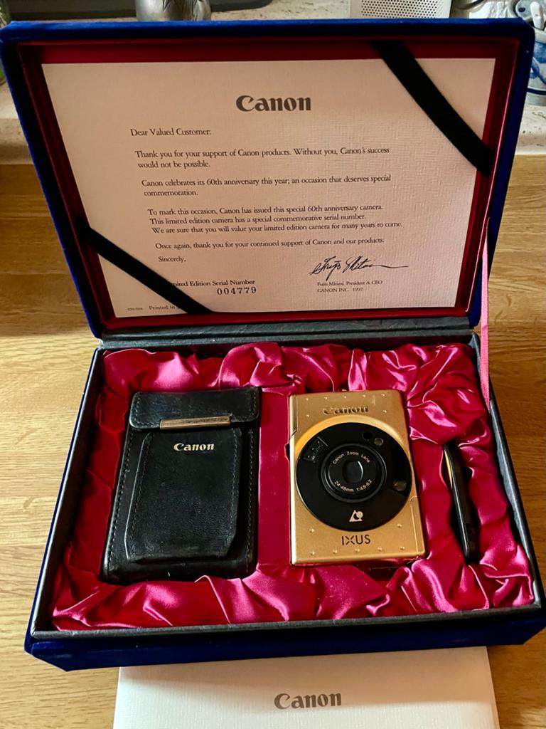 Canon IXUS 60th Anniversary Limited Edition Camera, Ophalen of Verzenden, Zo goed als nieuw, Compact, Canon