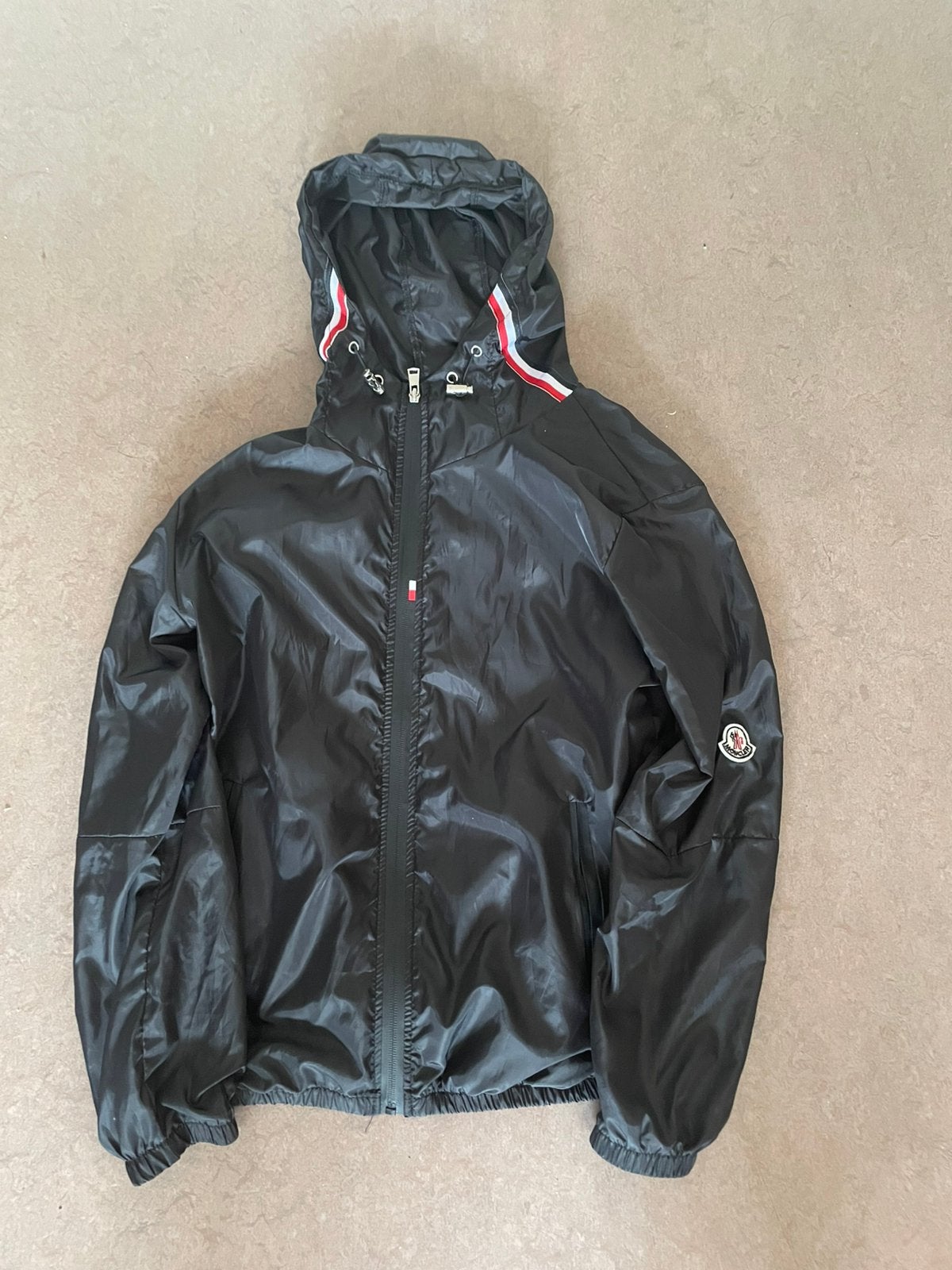 Moncler windbreaker, Ophalen of Verzenden, Zo goed als nieuw, Zwart