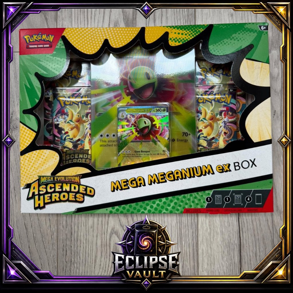 Pokemon Ascended heroes mega meganium ex box, Ophalen of Verzenden, Nieuw, Overige typen, Foil
