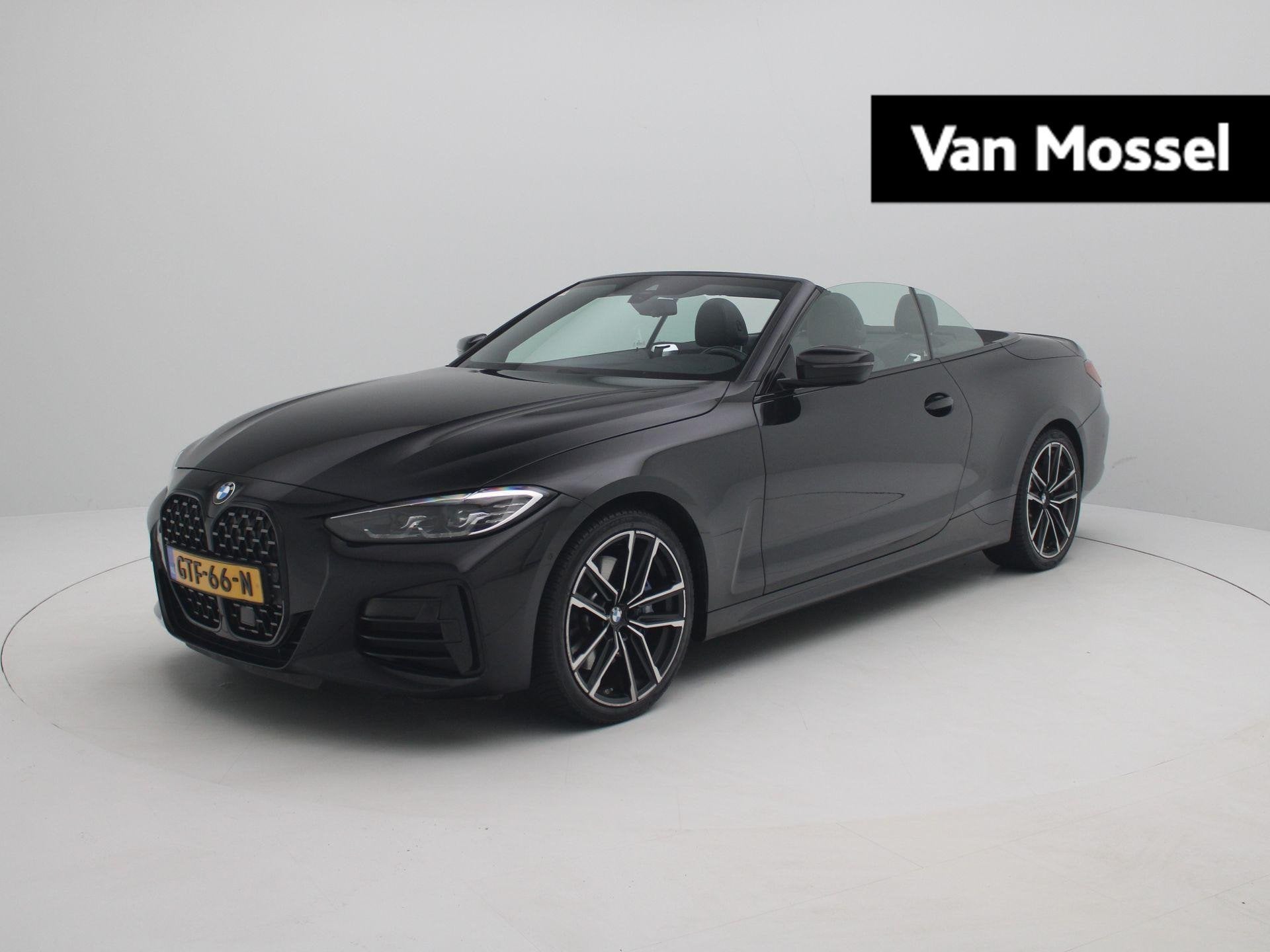 BMW 4-serie Cabrio M440i xDrive High Executive | Apple Carpl, Auto's, 12 maanden, 4-Serie, 4 stoelen, Zwart