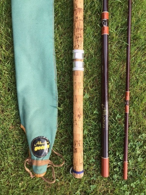 Albatros karperhengel 330 cm (11 ft) 3-delig, Ophalen, Gebruikt, Werphengel
