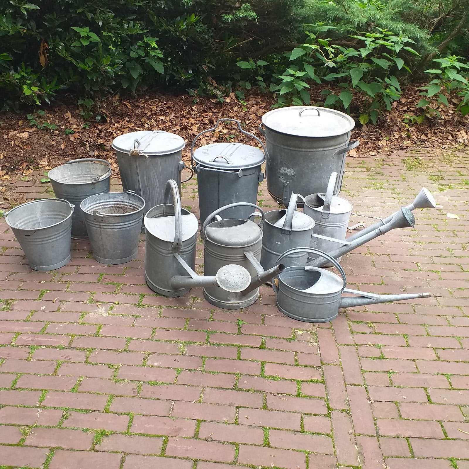 zinken gieter , emmer , vuilnisemmer vanaf 10,- per stuk, Antiek en Kunst, Ophalen