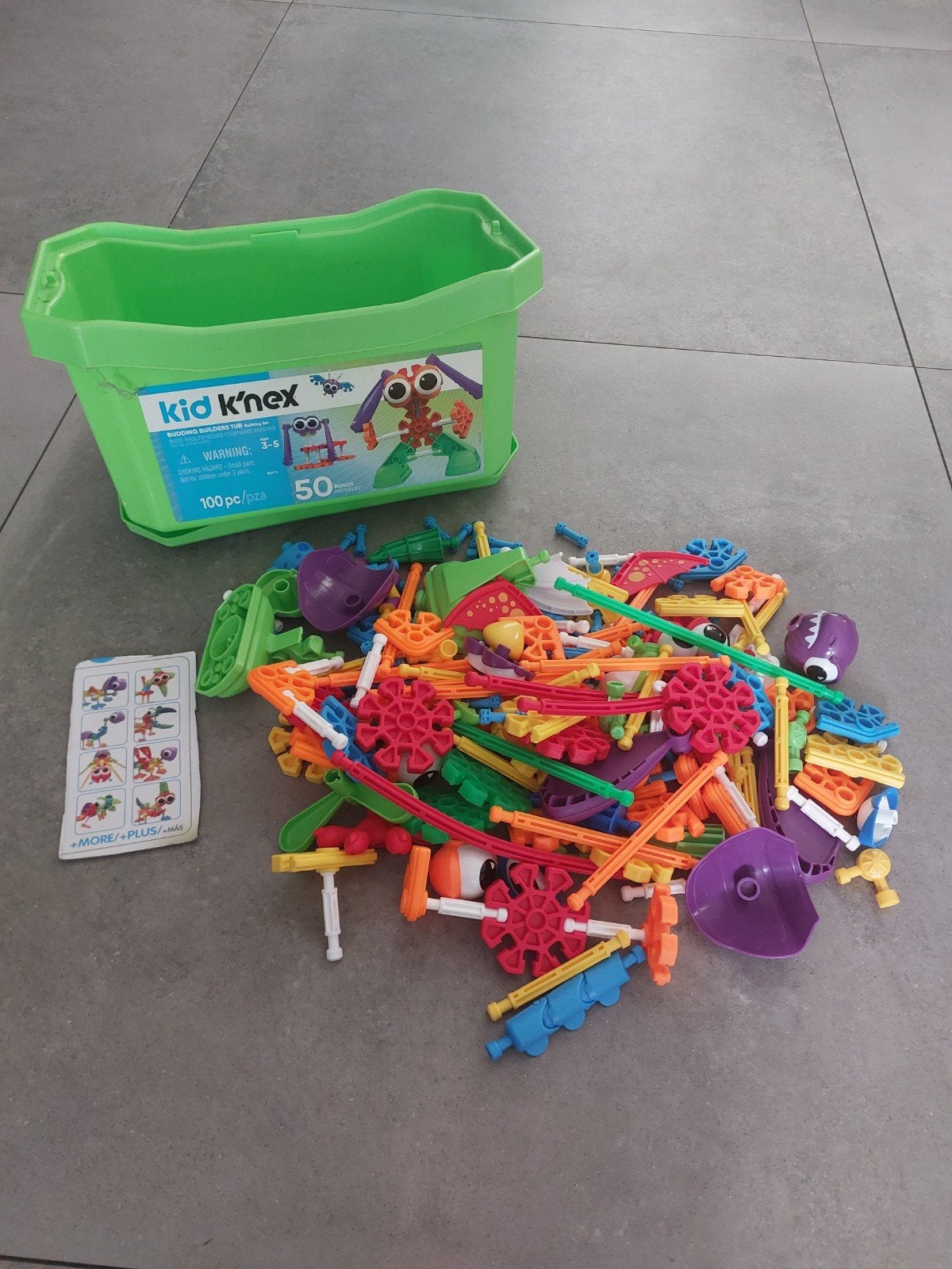 Kid K'nex Bouwset in doos - 100 onderdelen, Kinderen en Baby's, Ophalen, Gebruikt, K'nex