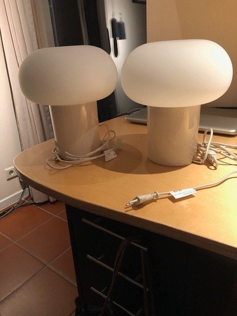 ikea schemerlamp 2x, Huis en Inrichting, Lampen | Tafellampen, Nieuw, Glas, IKEA, Schemerlamp
