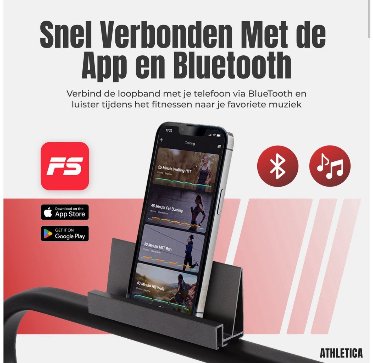 Foto 4 van Loopband tot 10 km/u met app, telefoonhouder (als NIEUW)