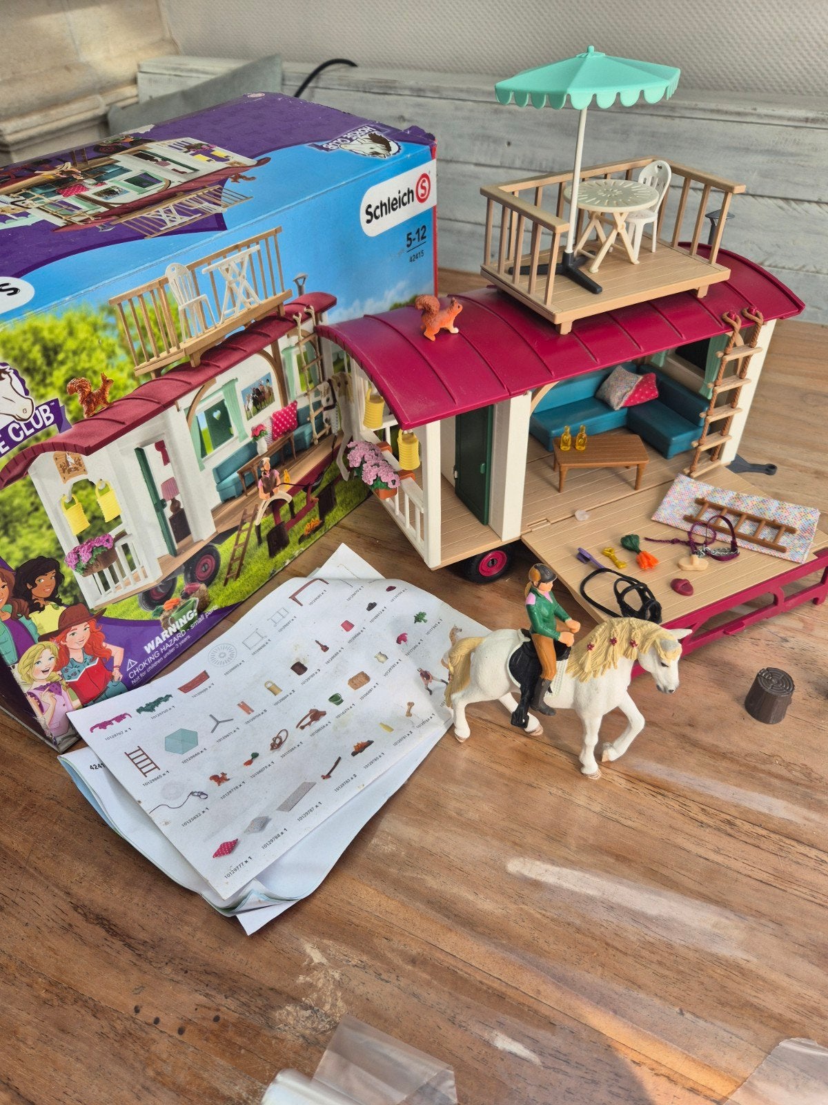 Foto 4 van Schleich Horse Club Caravan met paard en accessoires