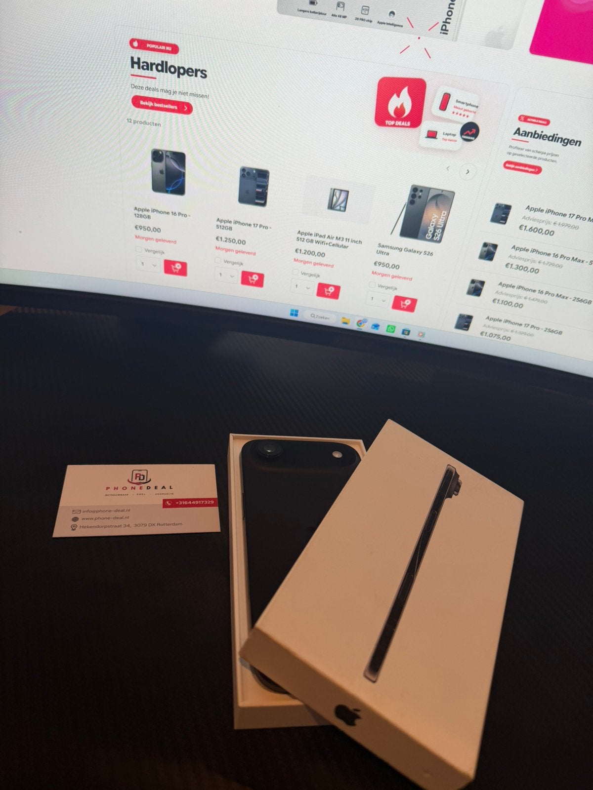 iPhone 17 Air 512 gb zwart factuur + Garantie, IPhone 17 Air, 512 GB, Apple, Apple