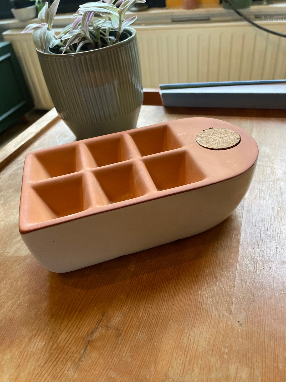 Terracotta kweekbakje met waterreservoir Dille & Kamille, Tuin en Terras, Ophalen, Overige materialen, Minder dan 30 cm, Minder dan 60 cm