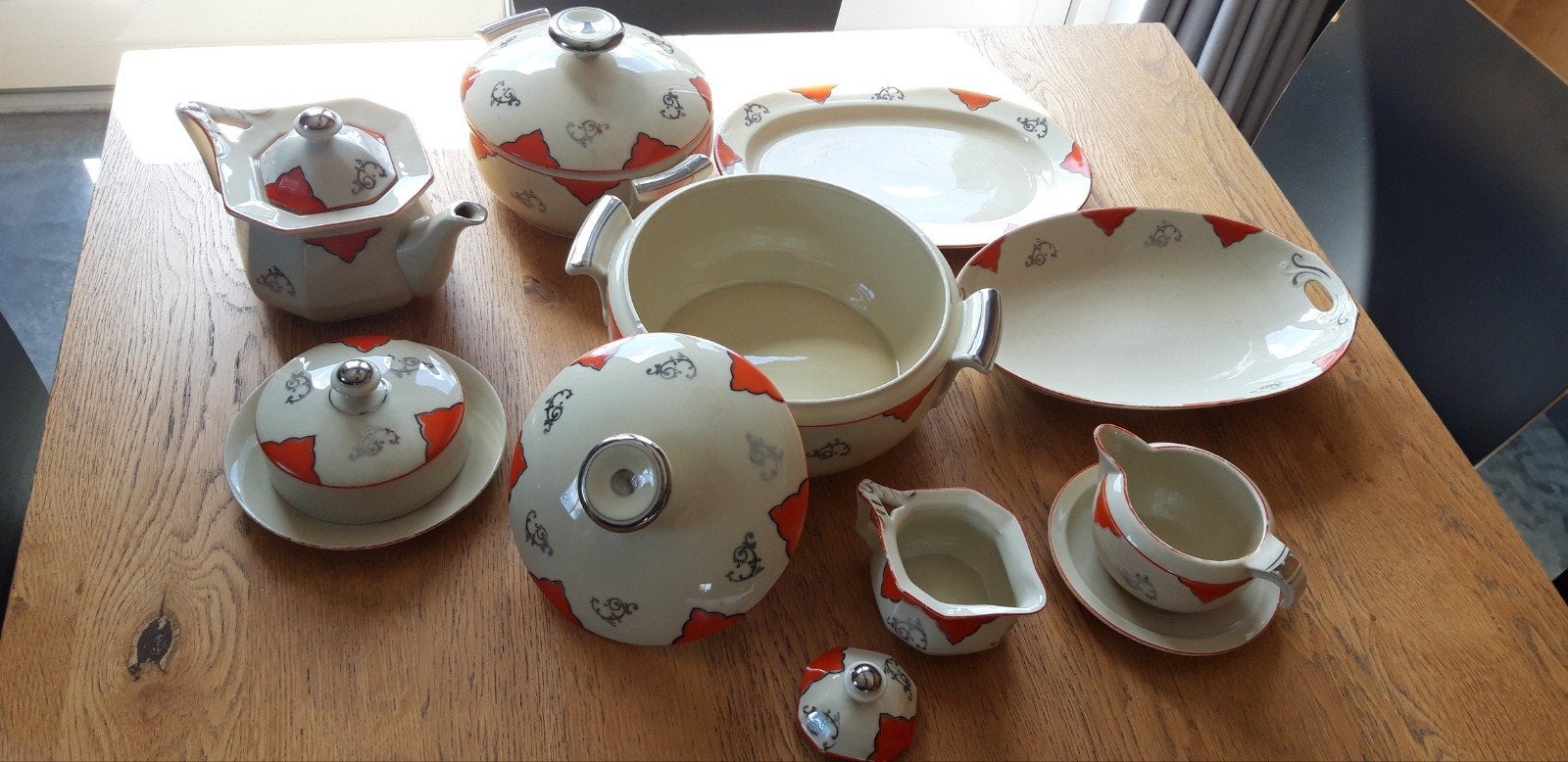 Royal Cambridge Ivory servies set niet compleet vintage, Antiek en Kunst, Ophalen of Verzenden