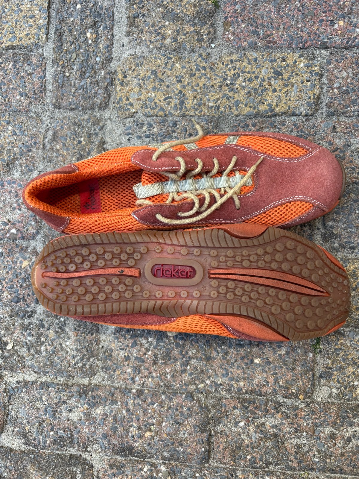 Rieker  ORANJE schoenen maat 40, Ophalen of Verzenden, Zo goed als nieuw, Oranje, Overige typen