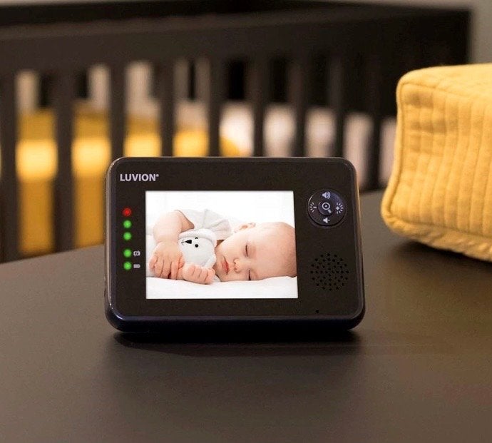 Luvion Essential Limited Black Edition Babyfoon, Ophalen, Zo goed als nieuw, 100 tot 250 meter, Camera