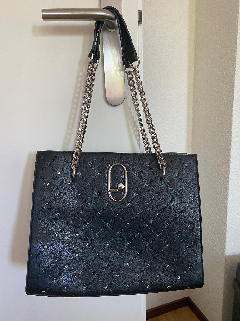 Liu-Jo ketting tas d.blauw z.g.a.n., Ophalen of Verzenden, Zo goed als nieuw, Blauw, Handtas