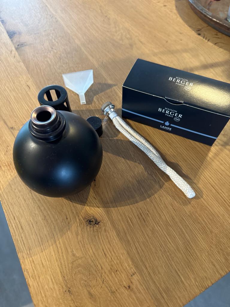 Maison Berger Paris Huisparfum Brander - Zwart, Zwart, Ophalen of Verzenden, Zo goed als nieuw, Modern
