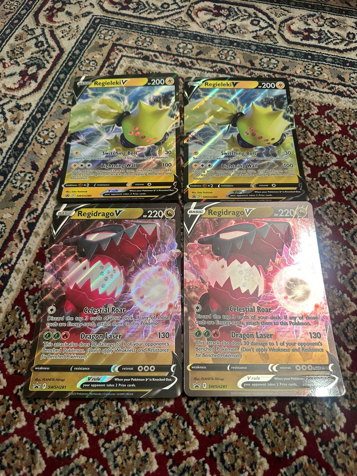 4 jumbo Pokémon kaarten nieuw, Ophalen of Verzenden, Nieuw, Meerdere kaarten, Foil