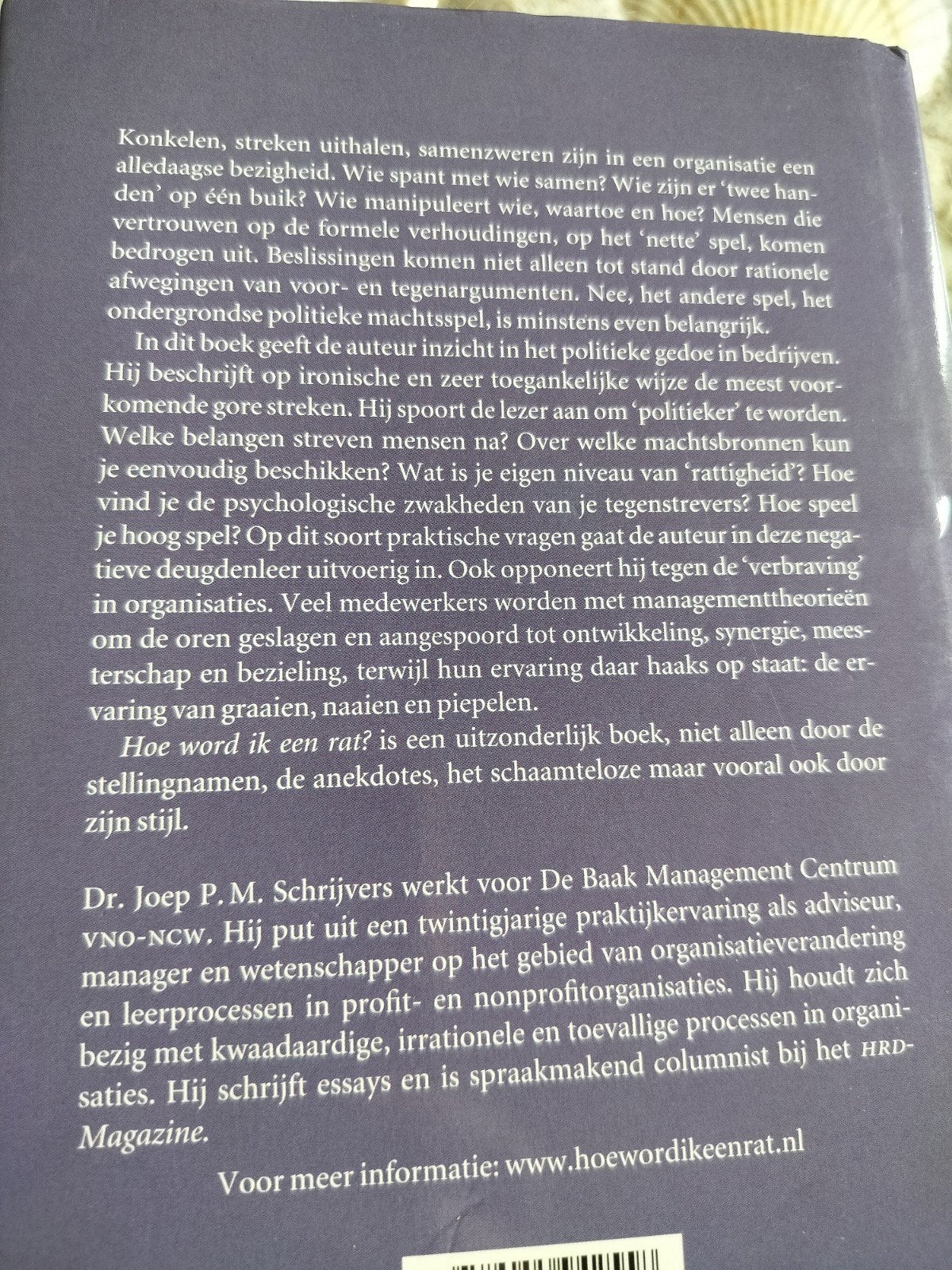 Joep P.M. Schrijvers - Hoe word ik een rat?, Boeken, Gelezen, Joep P.M. Schrijvers, Ophalen of Verzenden, Management