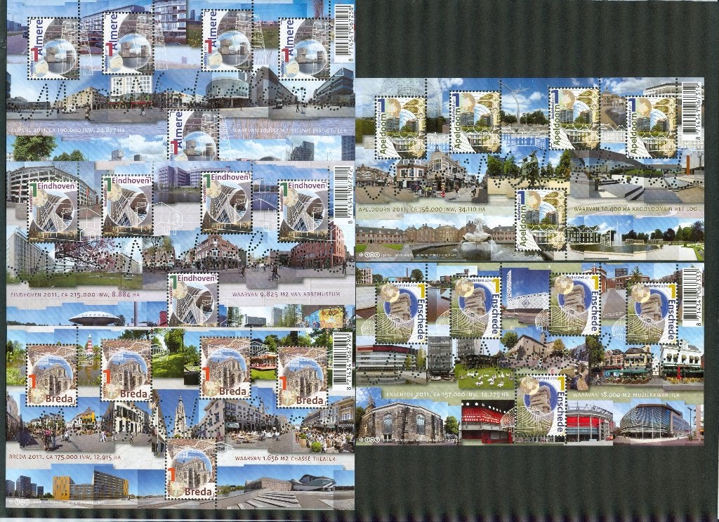 Ned. NVPH 2900-2935 5 velletjes Mooi Nederland 2012, Postzegels en Munten, Postzegels | Nederland, Ophalen of Verzenden, Na 1940