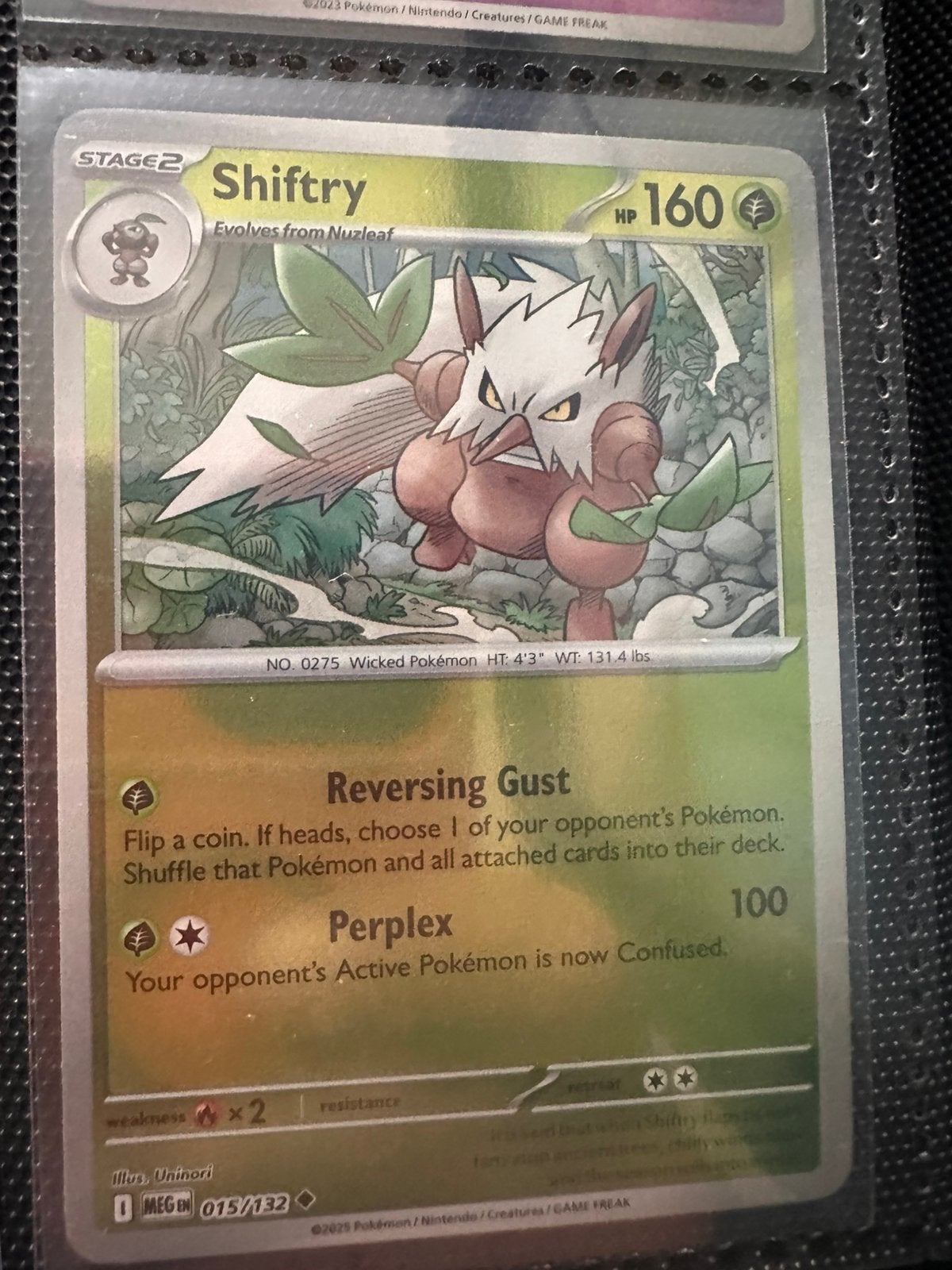 Pokémon Kaart Shiftry 015/132 MEGEN HP 160, Verzenden, Zo goed als nieuw, Losse kaart