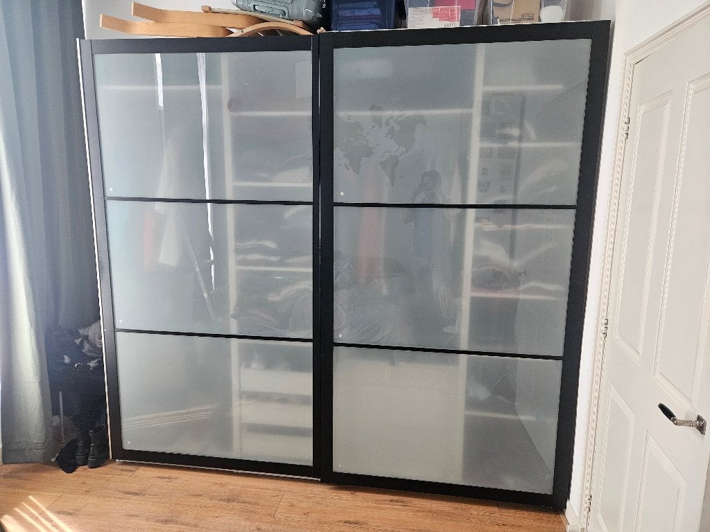 Schuifdeuren voor 2.5m brede IKEA Pax kast, Ophalen, Gebruikt, 200 cm of meer, 200 cm of meer