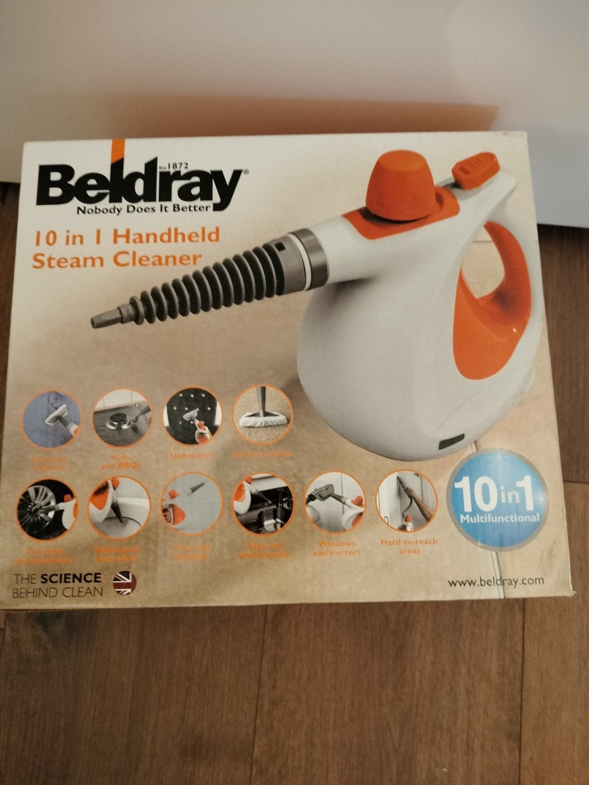 Beldray 10-in-1 Handheld Stoomreiniger - Nieuw in doos, Ophalen of Verzenden, Nieuw, Stoomreiniger
