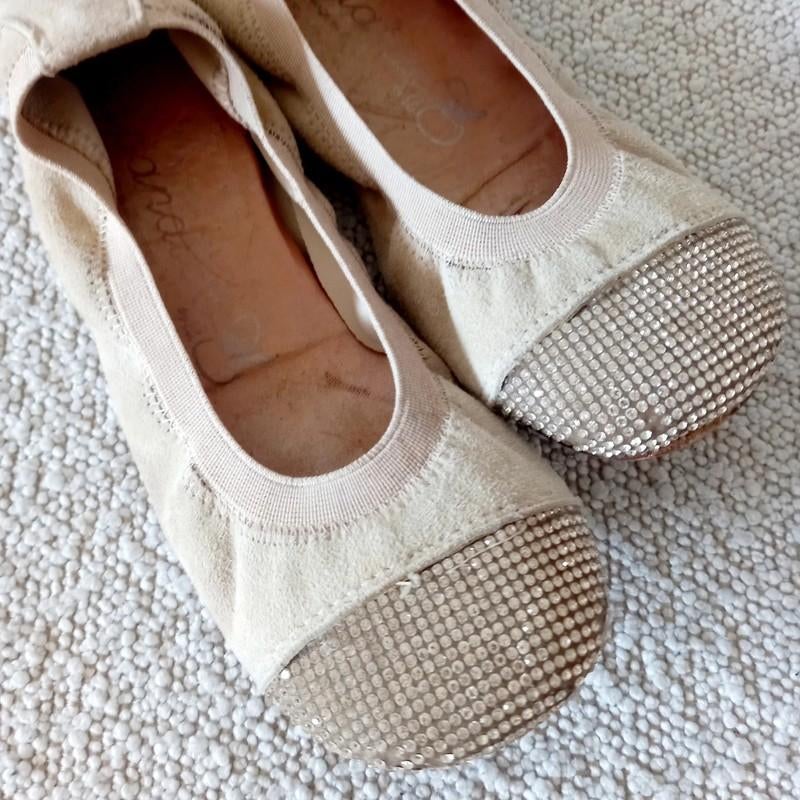 Echt Suède Leer Glitter Ballerina uit Spanje, Meisje, Papanatas, Schoenen, Ophalen of Verzenden