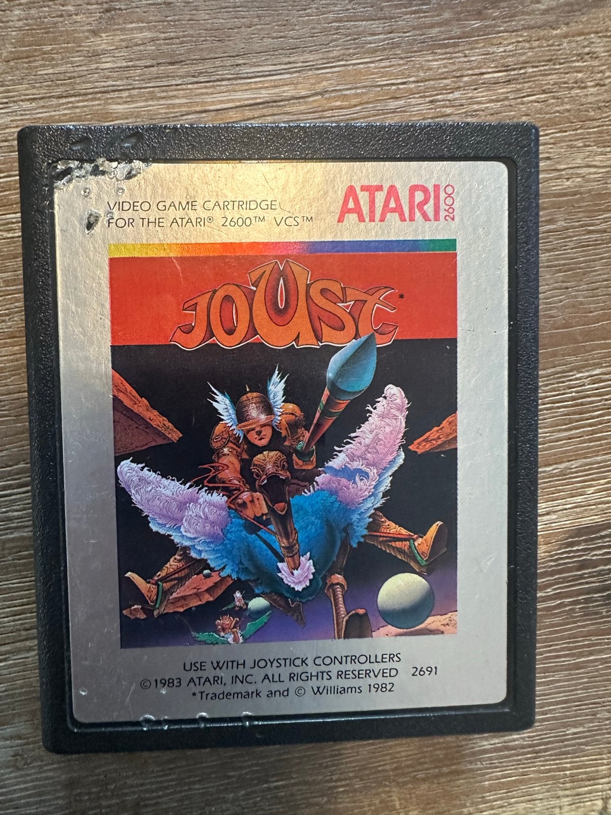 Atari 2600 Joust - Originele Williams Arcade Conversie, Spelcomputers en Games, Games | Atari, Avontuur en Actie, Gebruikt, 2 spelers