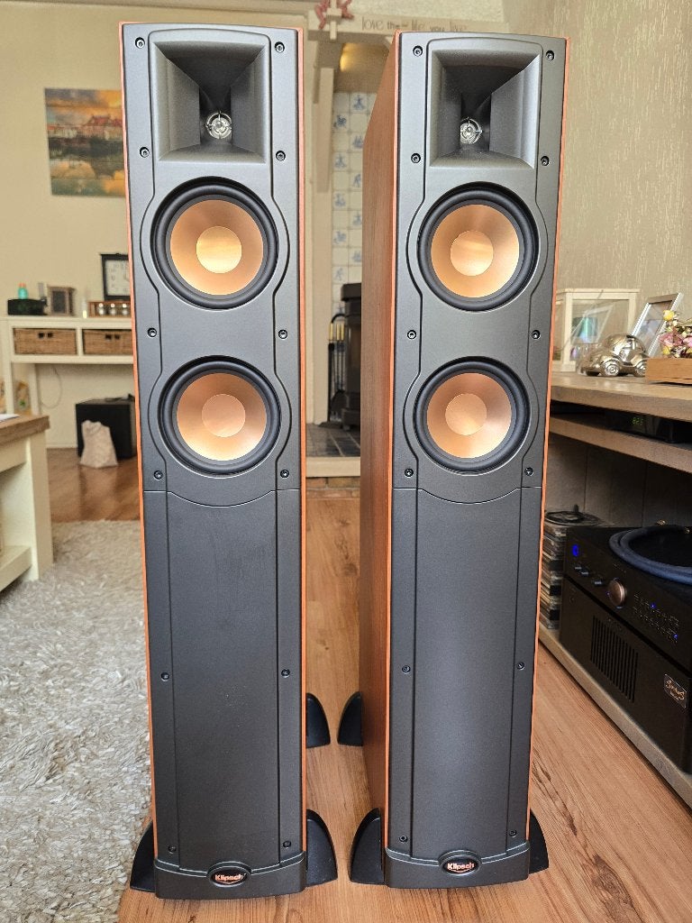 Klipsch RF‑52 – Reference IV – Luidsprekers - Cherry uitv., Vloerstaande luidspreker, Zo goed als nieuw, Basreflex, Ophalen