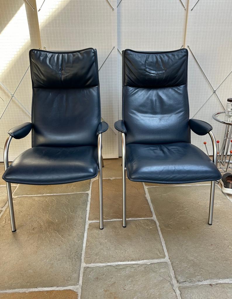 2 De sede desede DS270 DS-270 stoel fauteuil, Ophalen of Verzenden, Zo goed als nieuw, 50 tot 75 cm, Leer