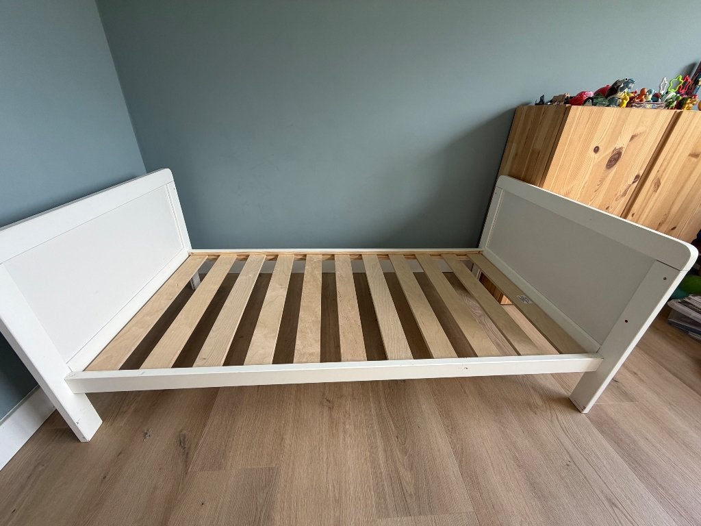 Peuterbed 140 bij 70, Ophalen, Gebruikt, 140 tot 160 cm, 70 tot 85 cm
