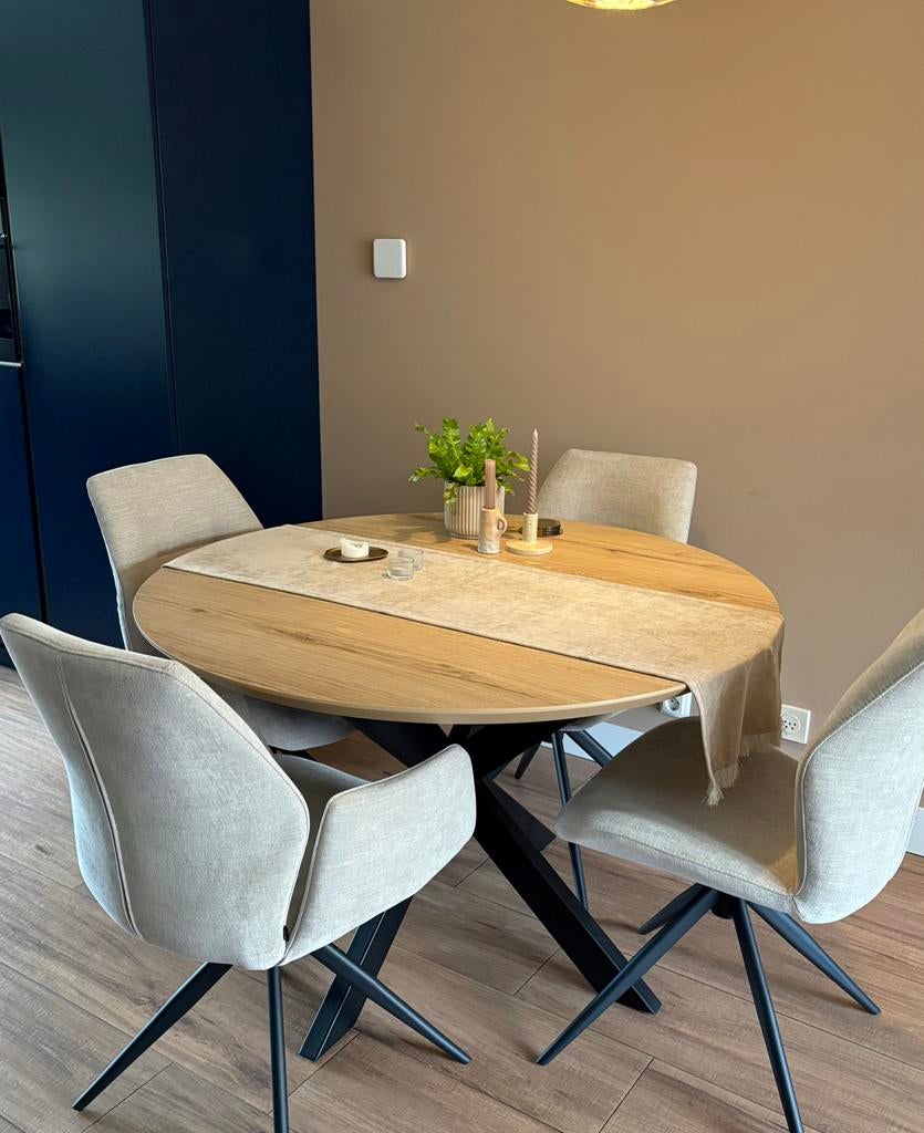 Ronde eettafel Wilson Haco 120cm, Huis en Inrichting, Tafels | Eettafels, Ophalen, Rond, Nieuw, 100 tot 150 cm