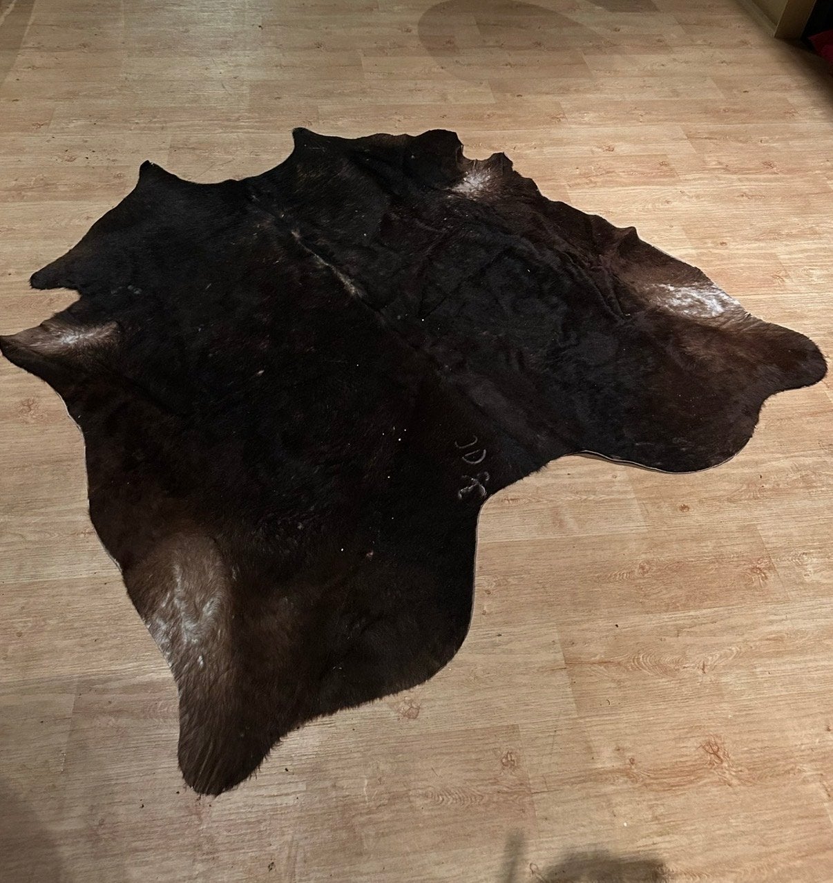 Ikea Koldby koeienhuid vloerkleed - groot, Gebruikt, Bruin, 150 tot 200 cm, 200 cm of meer