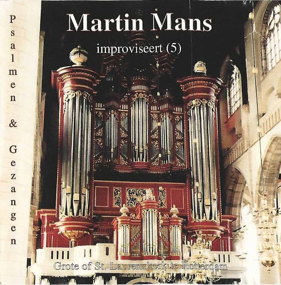 OrgelCD: Martin Mans - Improviseert 5 - Psalmen en gezangen, Ophalen of Verzenden, Zo goed als nieuw, Instrumentaal, Orgel