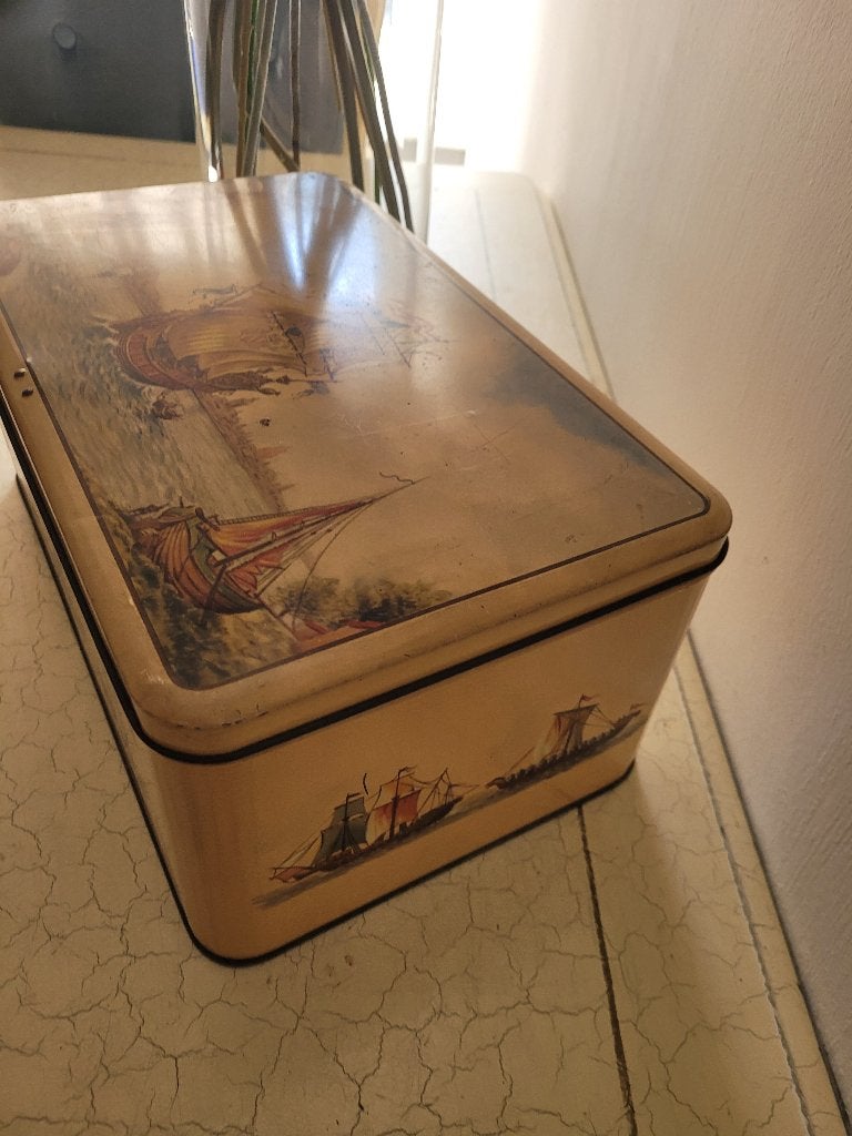 Groot vintage blik decor boten, Ophalen of Verzenden, Gebruikt, Overige