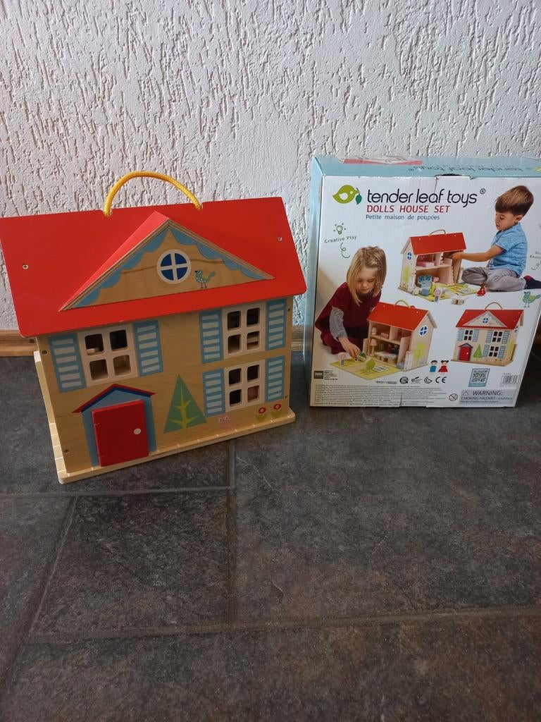 Tender leaf toys houten poppen/speel huis, Ophalen of Verzenden, Zo goed als nieuw, Overige typen