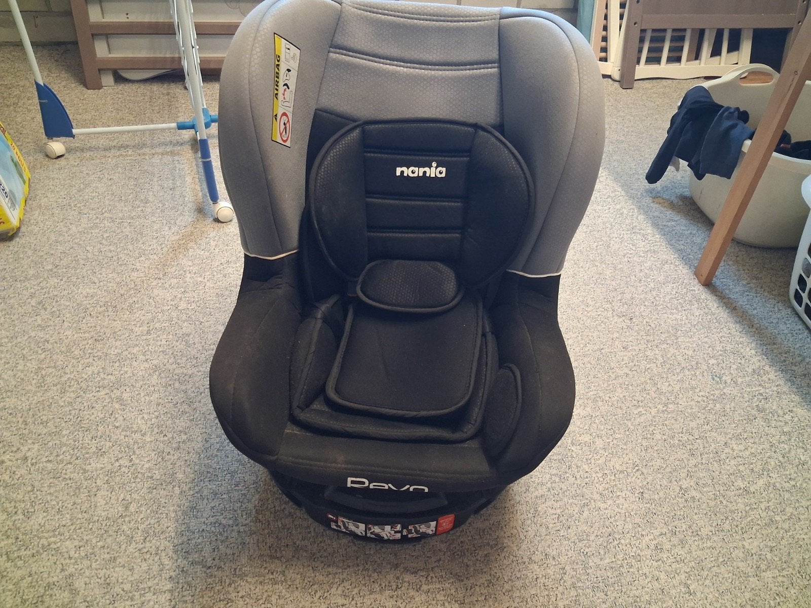 Autostoel Nania 0-18kg, Autogordel, 9 t/m 18 kg, Zo goed als nieuw, Ophalen